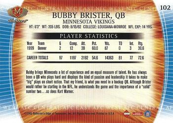 2000 Collector's Edge Masters - Retail #102 Bubby Brister Back