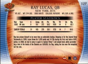 2000 Collector's Edge Masters - Retail #127 Ray Lucas Back