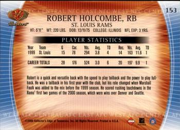 2000 Collector's Edge Masters - Retail #153 Robert Holcombe Back