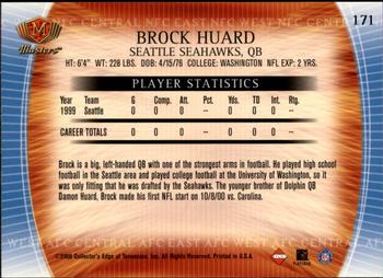 2000 Collector's Edge Masters - Retail #171 Brock Huard Back