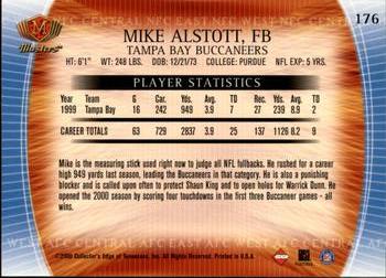 2000 Collector's Edge Masters - Retail #176 Mike Alstott Back