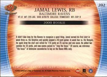 2000 Collector's Edge Masters - Retail #202 Jamal Lewis Back