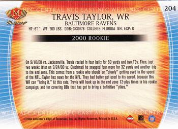 2000 Collector's Edge Masters - Retail #204 Travis Taylor Back