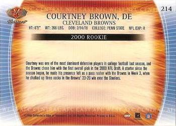2000 Collector's Edge Masters - Retail #214 Courtney Brown Back