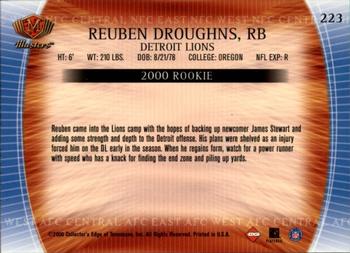 2000 Collector's Edge Masters - Retail #223 Reuben Droughns Back