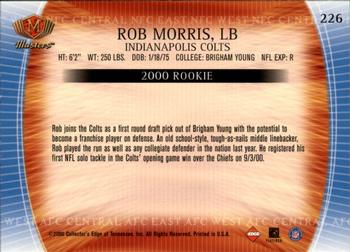 2000 Collector's Edge Masters - Retail #226 Rob Morris Back