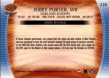 2000 Collector's Edge Masters - Retail #239 Jerry Porter Back