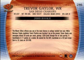 2000 Collector's Edge Masters - Retail #246 Trevor Gaylor Back