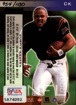 2000 Collector's Edge Masters - Rookie Ink #CK Curtis Keaton Back