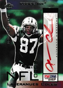 2000 Collector's Edge Masters - Rookie Ink Red #LC Laveranues Coles Front
