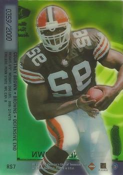 2000 Collector's Edge Masters - Sentinel Rookies Silver #RS7 Courtney Brown Back