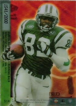 2000 Collector's Edge Masters - Sentinels Silver #S14 Curtis Martin Back