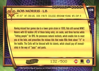 2000 Collector's Edge Odyssey - HoloGold Rookies #128 Rob Morris Back