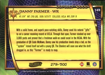 2000 Collector's Edge Odyssey - HoloGold Rookies #149 Danny Farmer Back