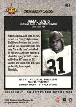 2000 Collector's Edge Odyssey - Old School #OS2 Jamal Lewis Back