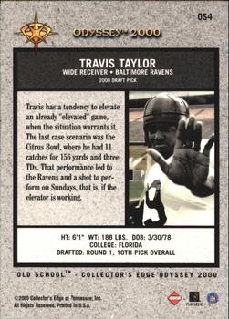 2000 Collector's Edge Odyssey - Old School #OS4 Travis Taylor Back