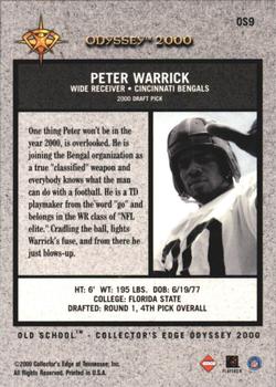 2000 Collector's Edge Odyssey - Old School #OS9 Peter Warrick Back