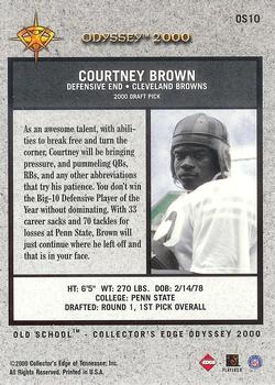 2000 Collector's Edge Odyssey - Old School #OS10 Courtney Brown Back