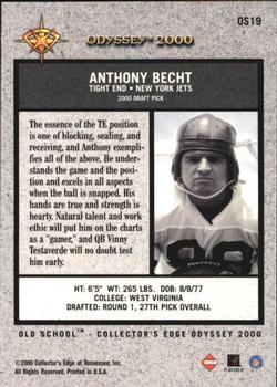 2000 Collector's Edge Odyssey - Old School #OS19 Anthony Becht Back