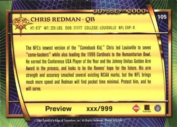 2000 Collector's Edge Odyssey - Previews #105 Chris Redman Back