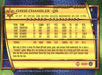 2000 Collector's Edge Odyssey - Retail #5 Chris Chandler Back