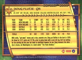 2000 Collector's Edge Odyssey - Retail #9 Doug Flutie Back
