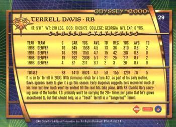 2000 Collector's Edge Odyssey - Retail #29 Terrell Davis Back