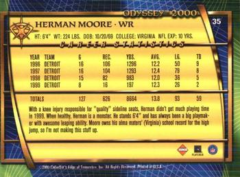 2000 Collector's Edge Odyssey - Retail #35 Herman Moore Back