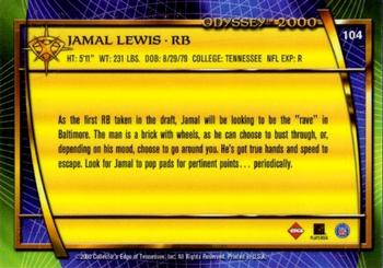 2000 Collector's Edge Odyssey - Retail #104 Jamal Lewis Back