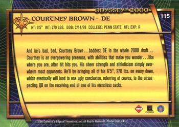 2000 Collector's Edge Odyssey - Retail #115 Courtney Brown Back