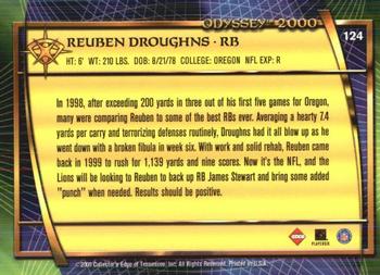 2000 Collector's Edge Odyssey - Retail #124 Reuben Droughns Back
