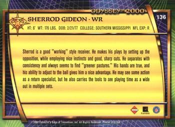 2000 Collector's Edge Odyssey - Retail #136 Sherrod Gideon Back