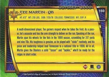 2000 Collector's Edge Odyssey - Retail #150 Tee Martin Back