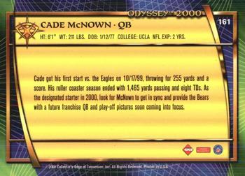 2000 Collector's Edge Odyssey - Retail #161 Cade McNown Back