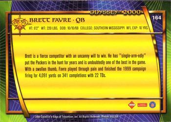2000 Collector's Edge Odyssey - Retail #164 Brett Favre Back