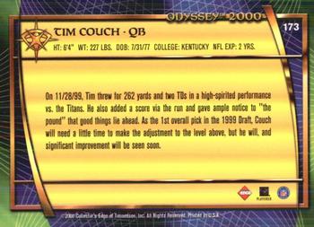 2000 Collector's Edge Odyssey - Retail #173 Tim Couch Back