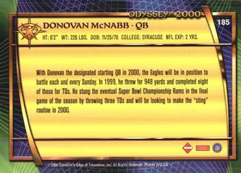 2000 Collector's Edge Odyssey - Retail #185 Donovan McNabb Back