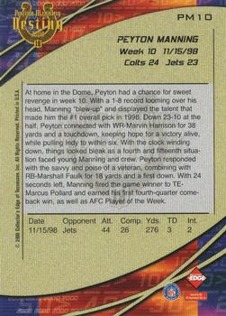 2000 Collector's Edge Peyton Manning Destiny #PM10 Peyton Manning Back