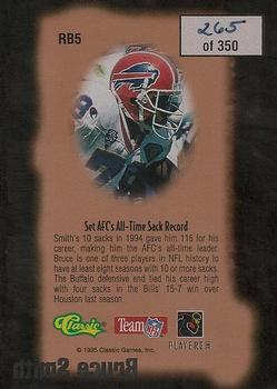 1995 Pro Line - Record Breakers #RB5 Bruce Smith Back