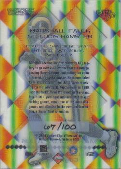 2000 Collector's Edge Supreme - Edge Tech #ET21 Marshall Faulk Back