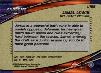 2000 Collector's Edge Supreme - Update #U158 Jamal Lewis Back