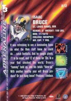 2000 Collector's Edge T3 - Adrenaline #A12 Isaac Bruce Back