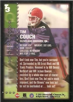 2000 Collector's Edge T3 - Edge Quest #EQ18 Tim Couch Back