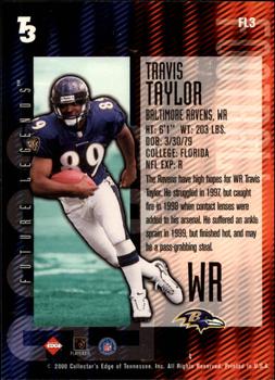 2000 Collector's Edge T3 - Future Legends #FL3 Travis Taylor Back