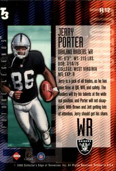 2000 Collector's Edge T3 - Future Legends #FL12 Jerry Porter Back
