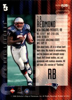 2000 Collector's Edge T3 - Future Legends #FL20 J.R. Redmond Back