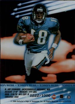 2000 Collector's Edge T3 - Heir Force #HF15 R.Jay Soward Back