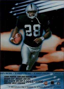 2000 Collector's Edge T3 - Heir Force #HF22 Jerry Porter Back
