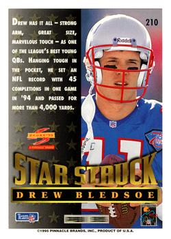 1995 Score #210 Drew Bledsoe Back
