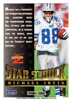 1995 Score #223 Michael Irvin Back